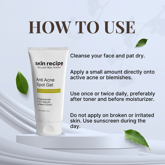 Anti-Acne Spot Gel With 2% Salicylic Acid, Niacinamide, and Neem Extract