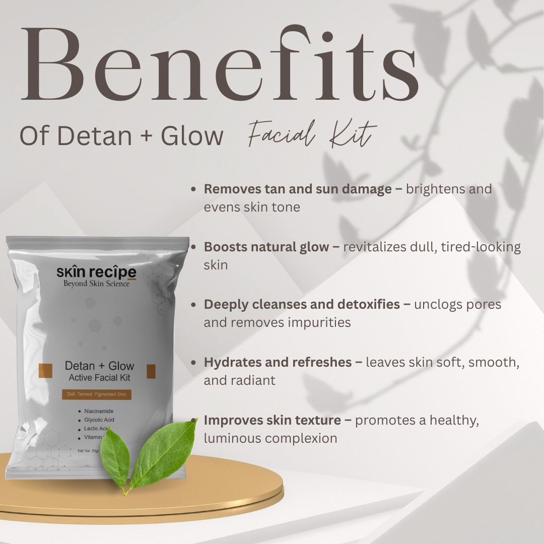 Detan + Glow Active Facial Kit