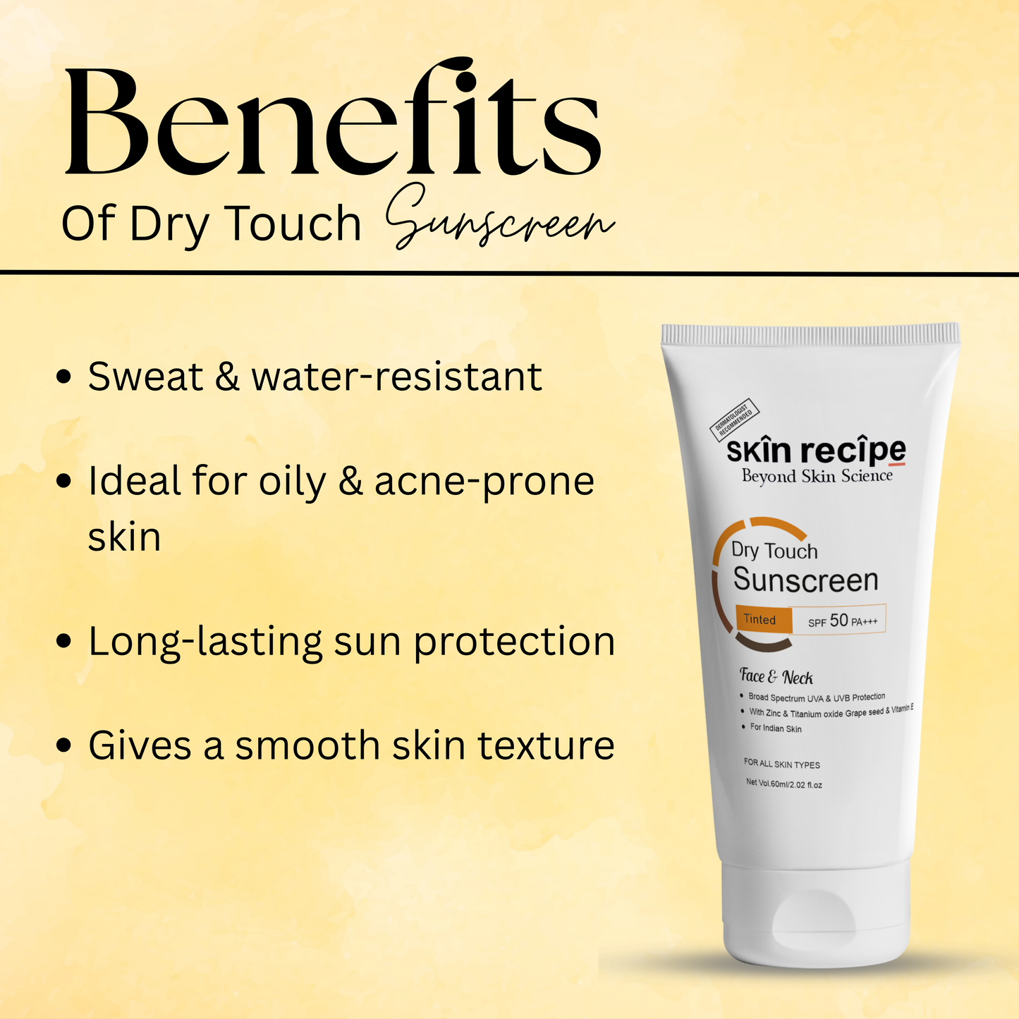 Dry Touch Tinted Sunscreen SPF 50 PA+++