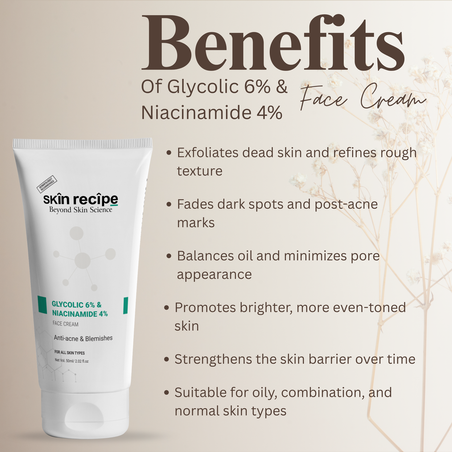 Glycolic 6% & Niacinamide 4% Face Cream