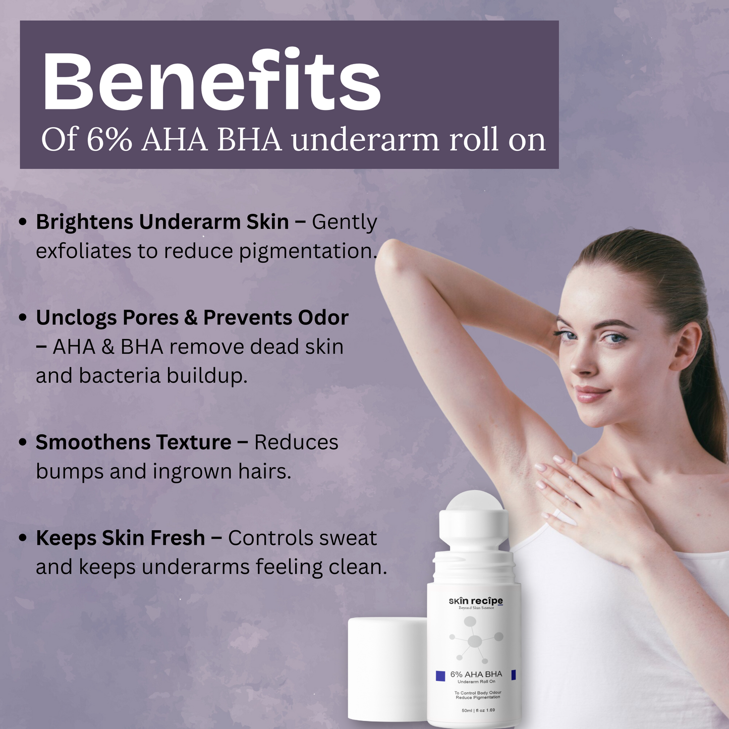 6% AHA BHA Underarm Roll-On