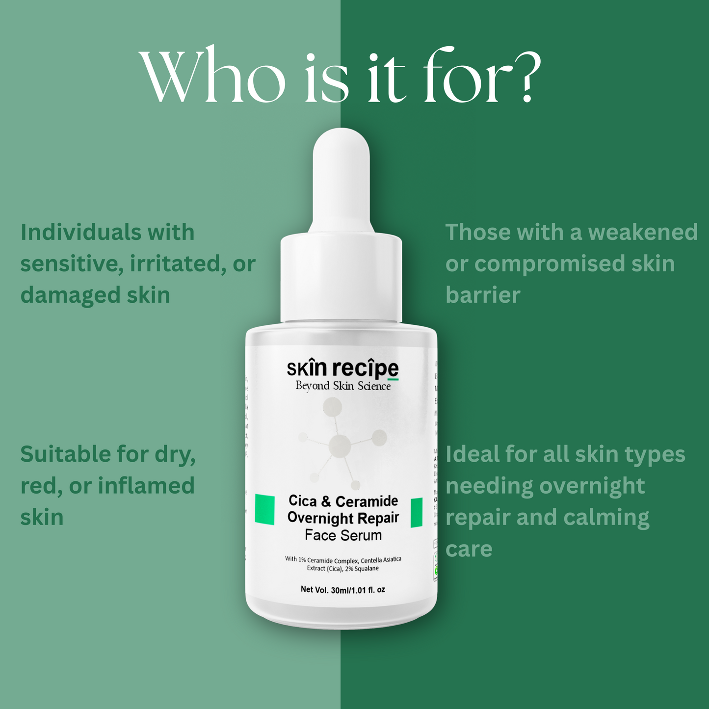 Cica & Ceramide Overnight Repair Face Serum