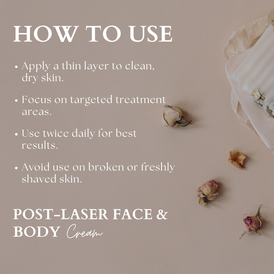 Post-Laser Face & Body Cream – Hair Growth Fading Cream-100ml
