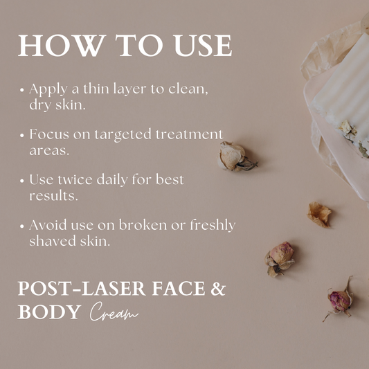 Post-Laser Face & Body Cream – Hair Growth Fading Cream-100ml