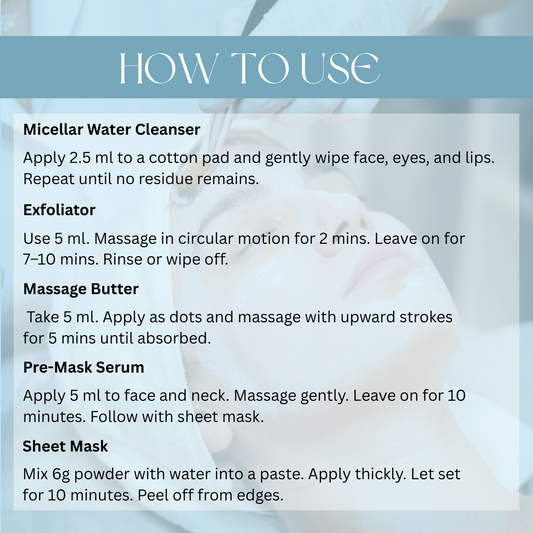 Hydrate Active Facial Kit - 5 Step Intense Hydration & Glow Treatment