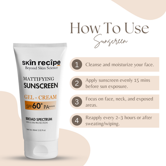 Mattifying Sunscreen Gel Cream SPF 60+ PA+++