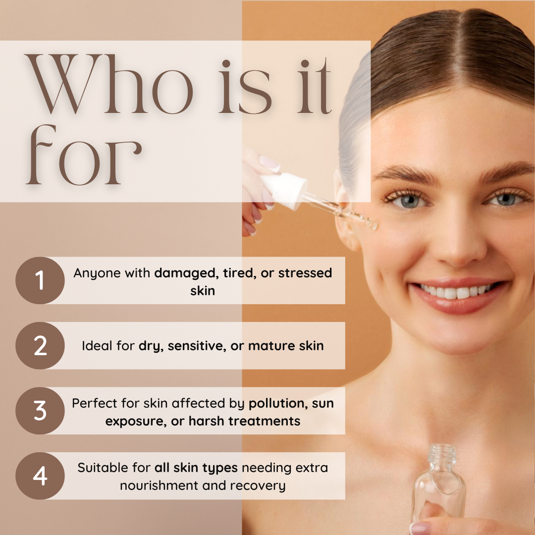 Repair & Restore Face Serum With Cica Extract, Aloe Vera & Omega Plus
