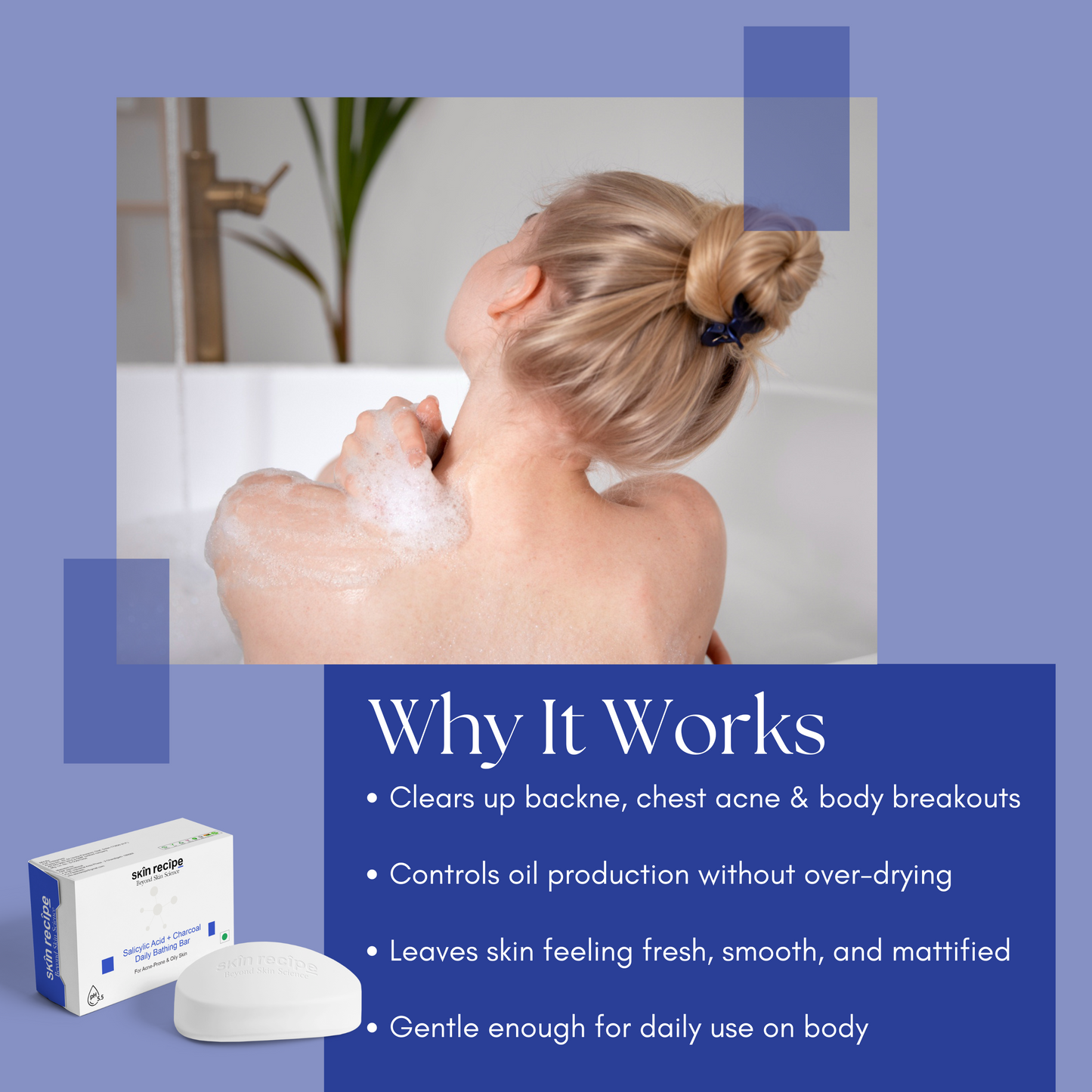 Charcoal + Salicylic Acid Daily Bathing Bar