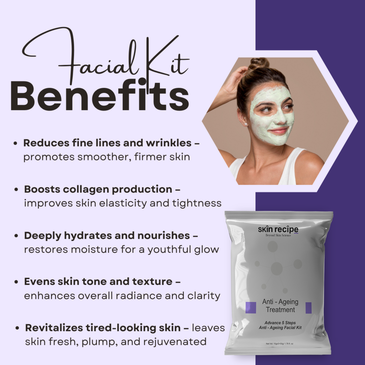 Anti Ageing Treatment - Advanced 5-Step Anti-Ageing Facial Kit