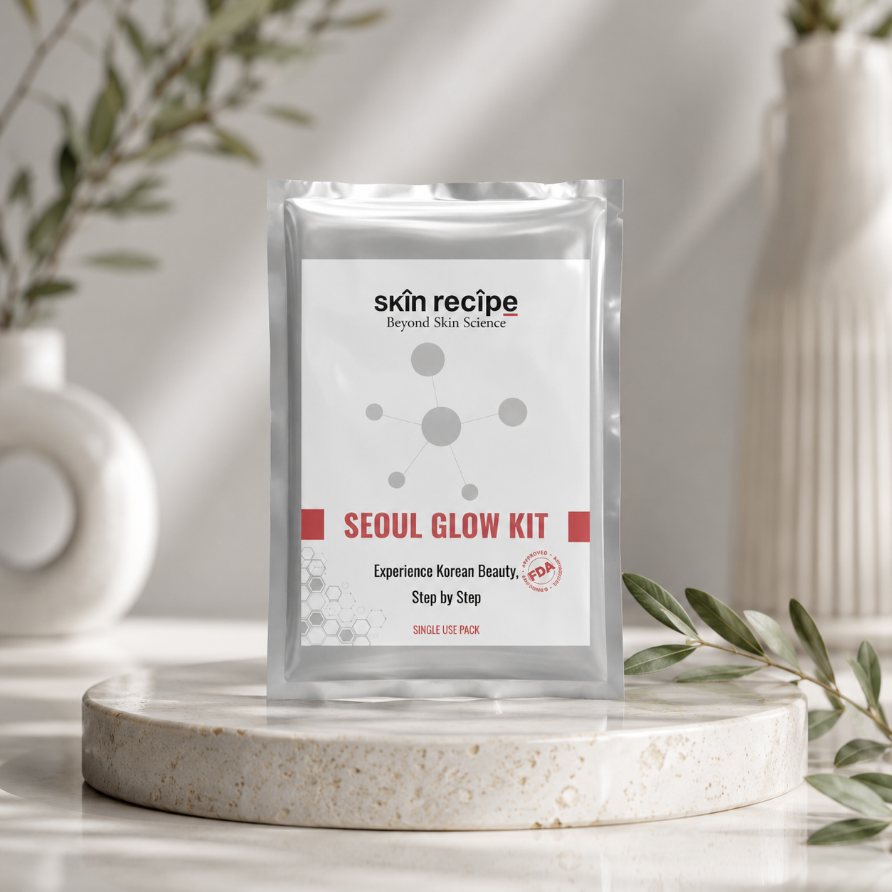 Skin Recipe Seoul Glow Kit – 10-Step Korean Facial Treatment for Bright, Clear & Glass-Like Skin
