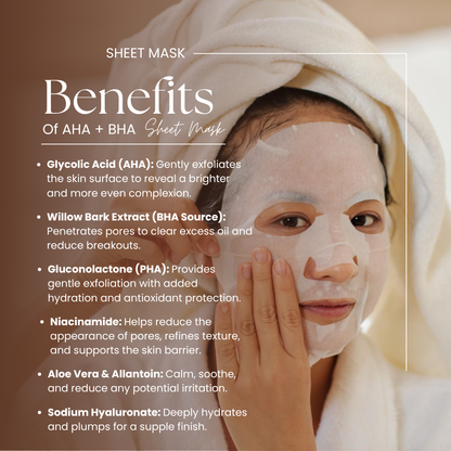 AHA + BHA Exfoliating Sheet Mask