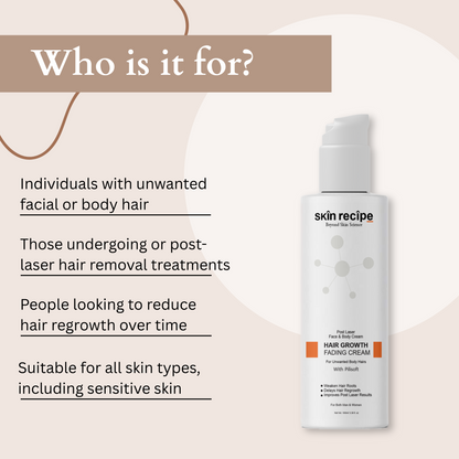 Post-Laser Face & Body Cream – Hair Growth Fading Cream-100ml