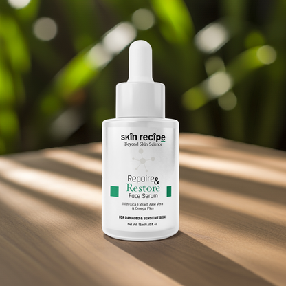 Repair & Restore Face Serum With Cica Extract, Aloe Vera & Omega Plus