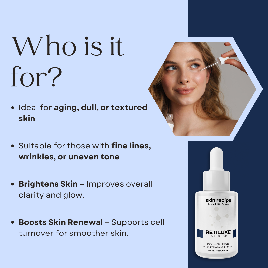 Retiluxe Face Serum With Encapsulated Retinol, Hyaluronic Acid, Alpha Arbutin, Ferulic Acid, Vitamin E & Ascorbyl Tetraisopalmitate
