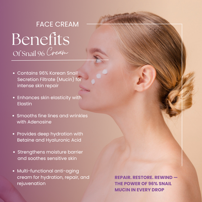 Korean Snail 96 Multi-Functional All-in-One Anti-Aging Snail Repairing Cream