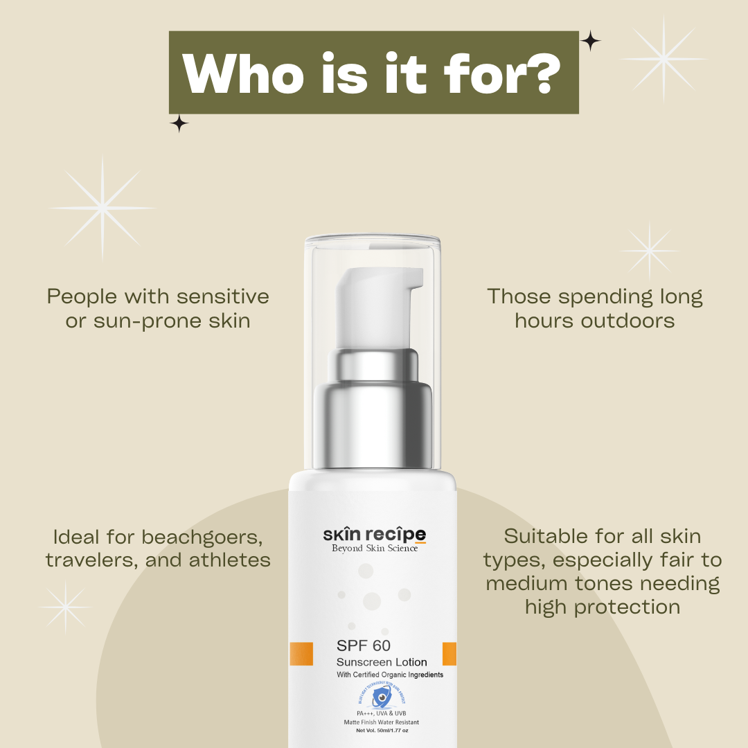 SPF 60 Sunscreen Lotion.