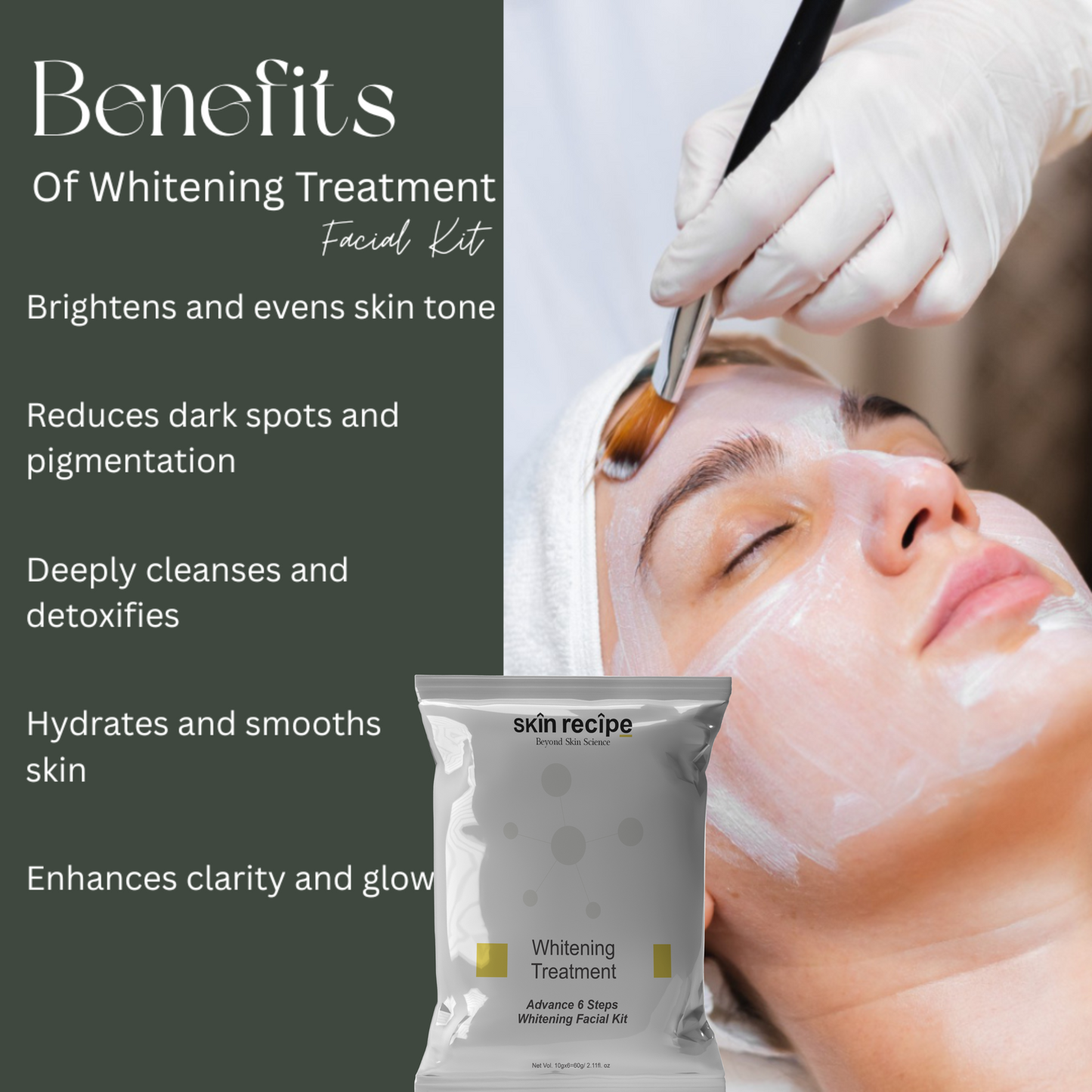 Whitening Treatment – Advanced 6-Step Facial Kit