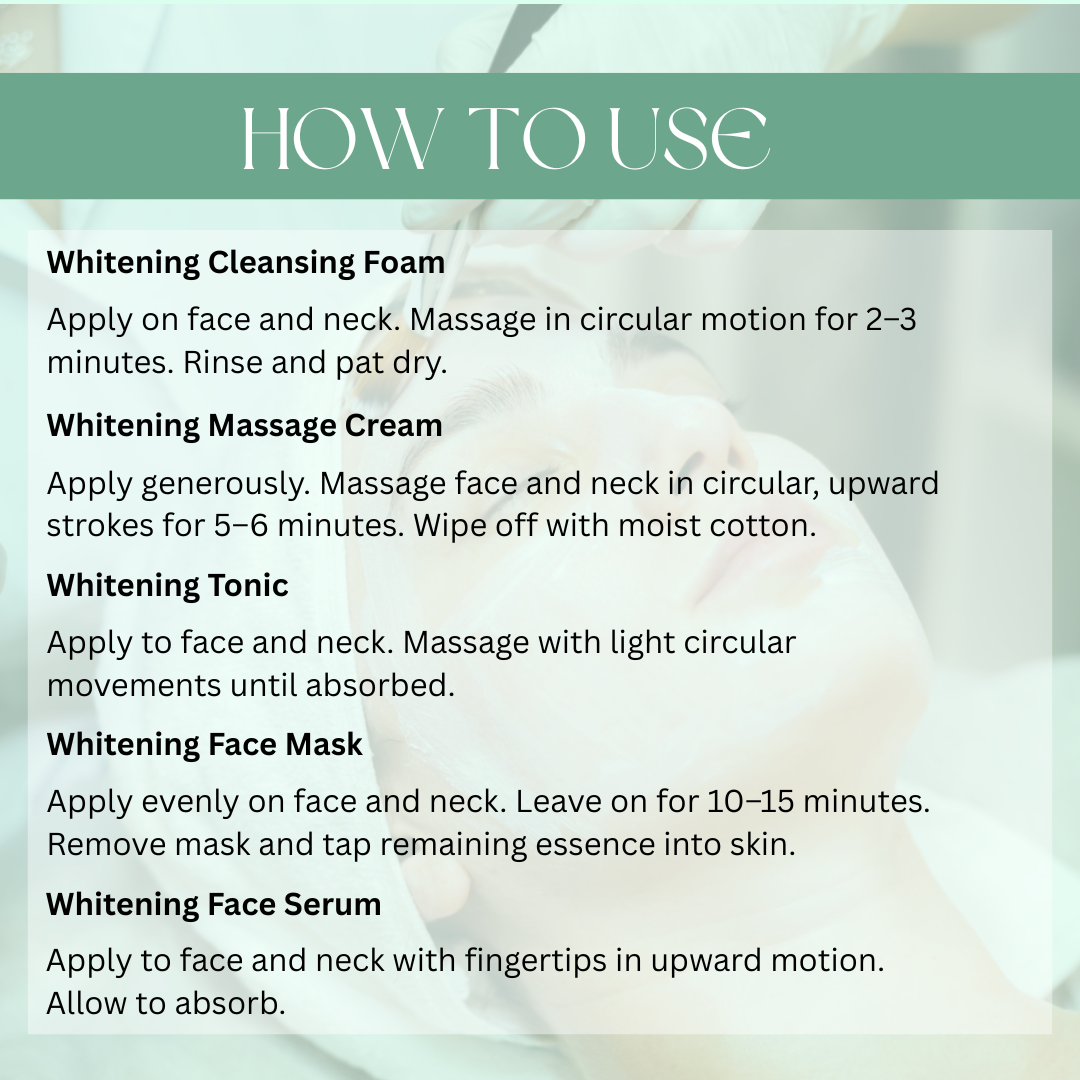 Whitening Treatment – Advanced 6-Step Facial Kit